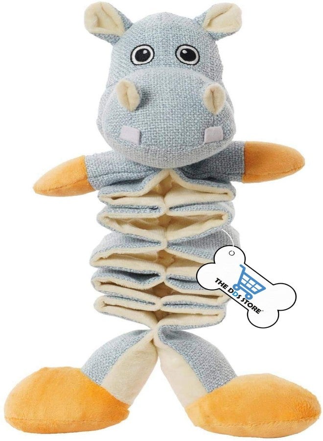 THE DDS STORE Dog Plush Squeaky Toys with Crinkle Paper,Interactive Dog Chew Toys,Cute Sturdy Pets Toys for Teeth Clean,Durable Tough Chew Toys 1 Piece (Blue) - Image 1